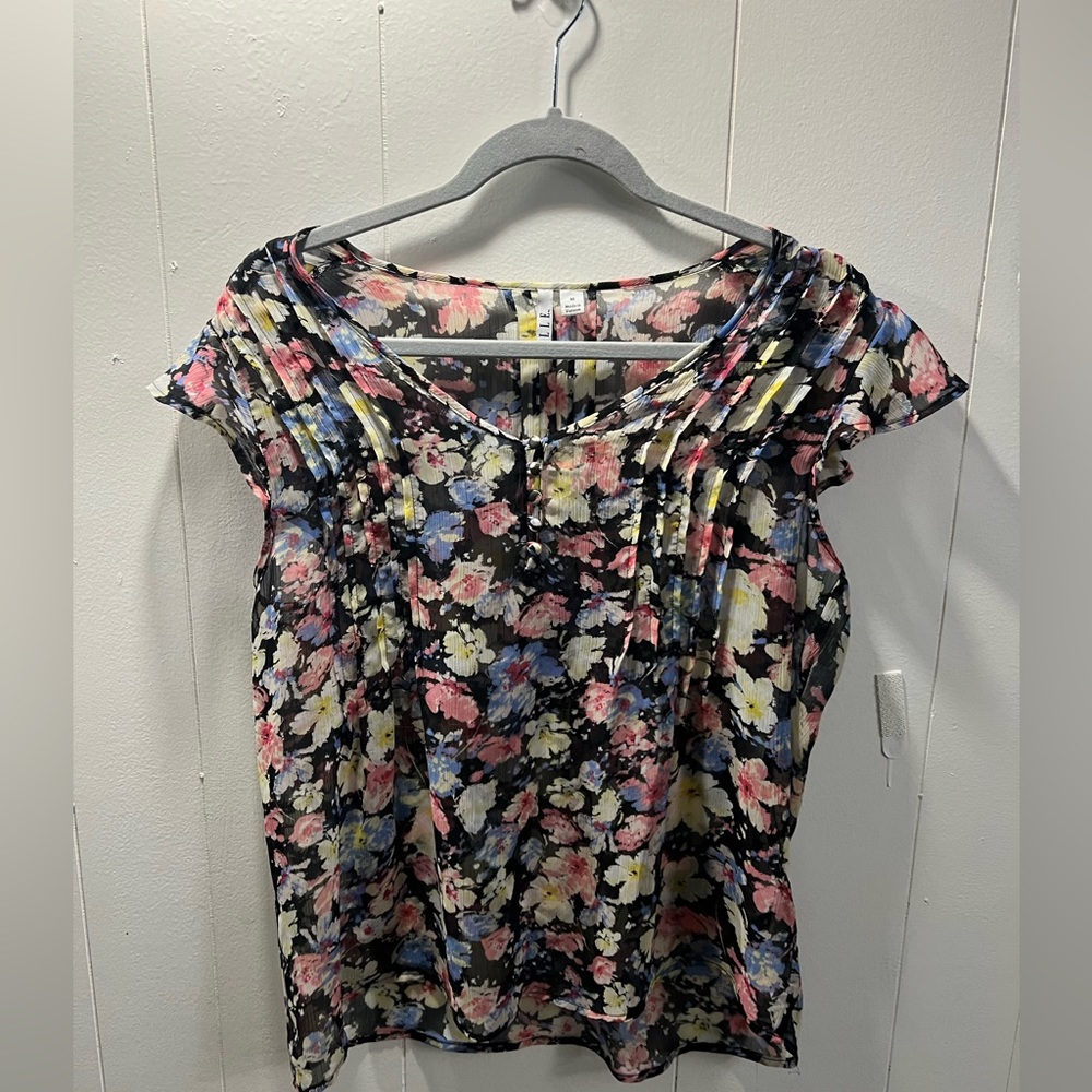 Elle|Floral|Short Sleeve